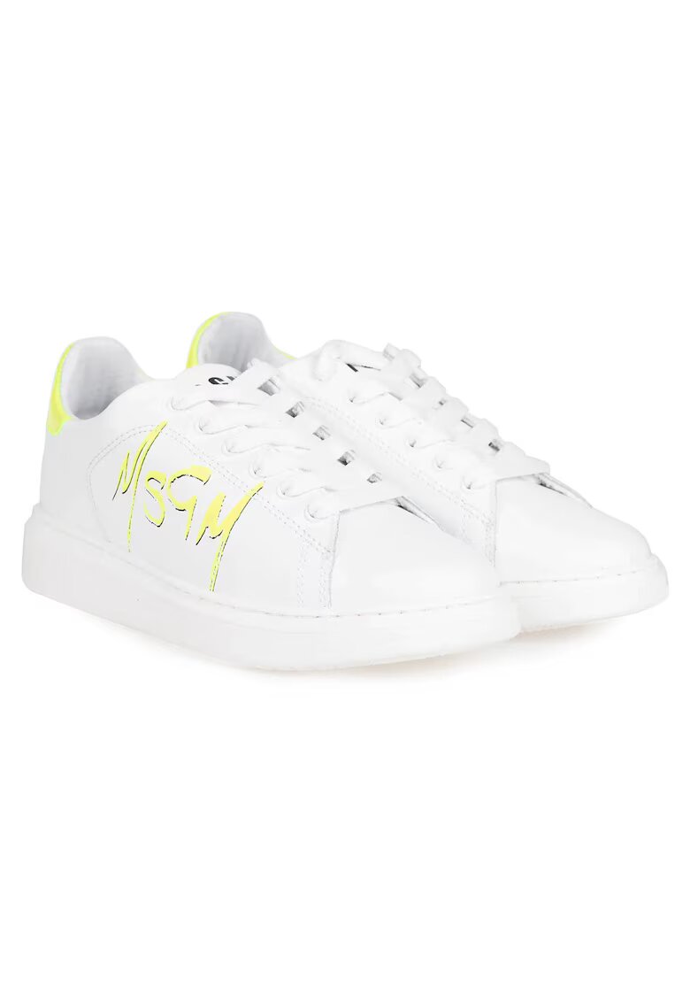 MSGM Pantofi sport din piele cu logo