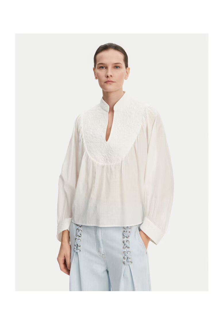 Munthe Bluza dama - 304892776 - Bumbac organic/Viscoza - Bej - Bej