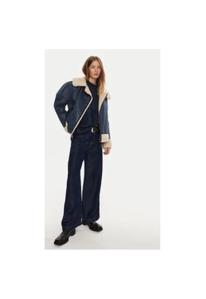 Munthe Cojoc dama - 304135415 - Piele ecologica - Albastru - Albastru