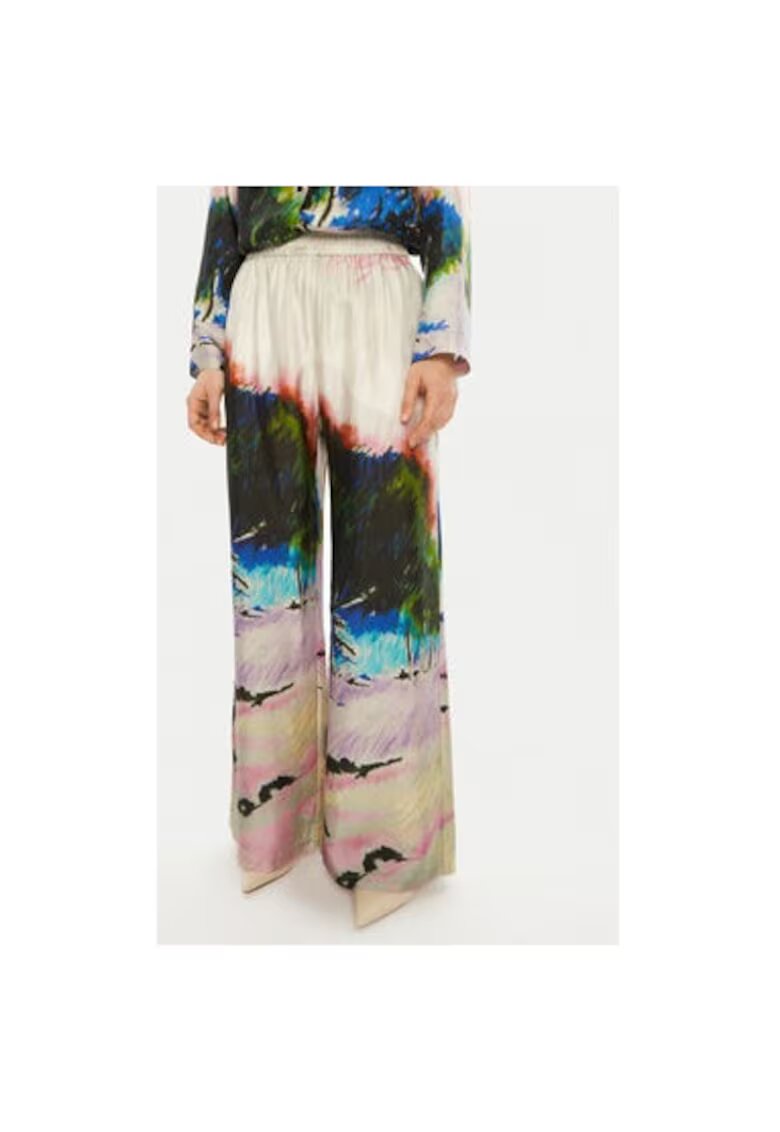Munthe Pantaloni dama - 304891359 - Matase - Multicolor - Multicolor