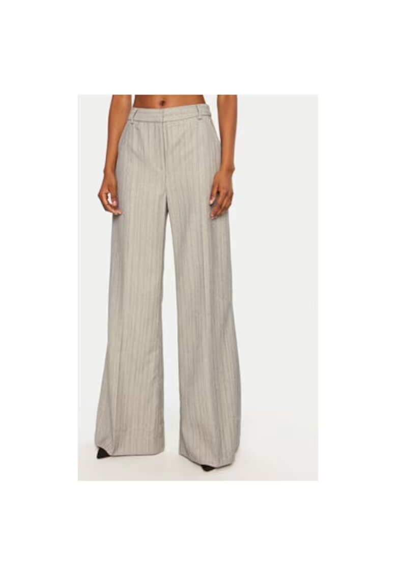 Munthe Pantaloni dama - 304891489 - Poliester - Gri - Gri