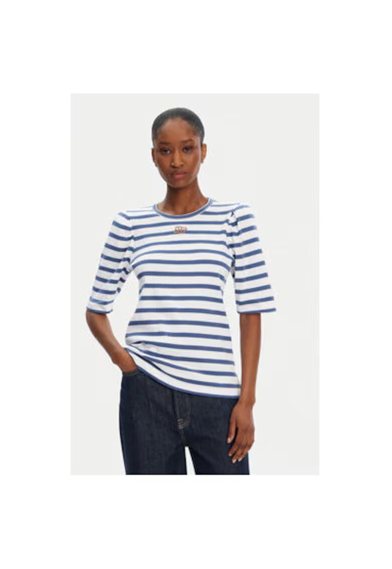 Munthe Tricou dama 252110025264 - Bumbac organic - Albastru - Albastru
