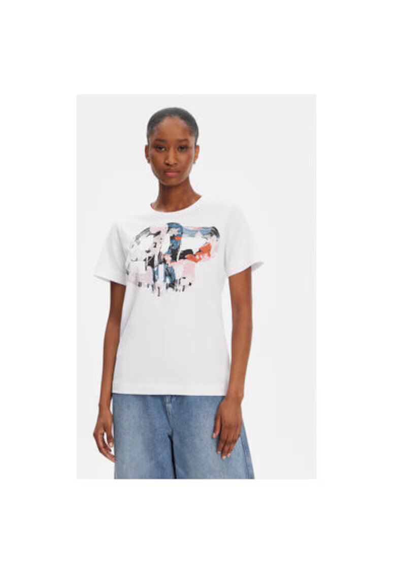 Munthe Tricou dama 252110425260 - Bumbac organic - Alb - Alb