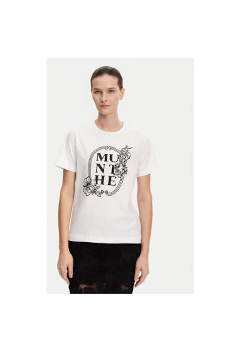 Munthe Tricou dama - 304892868 - Bumbac organic - Alb - Alb