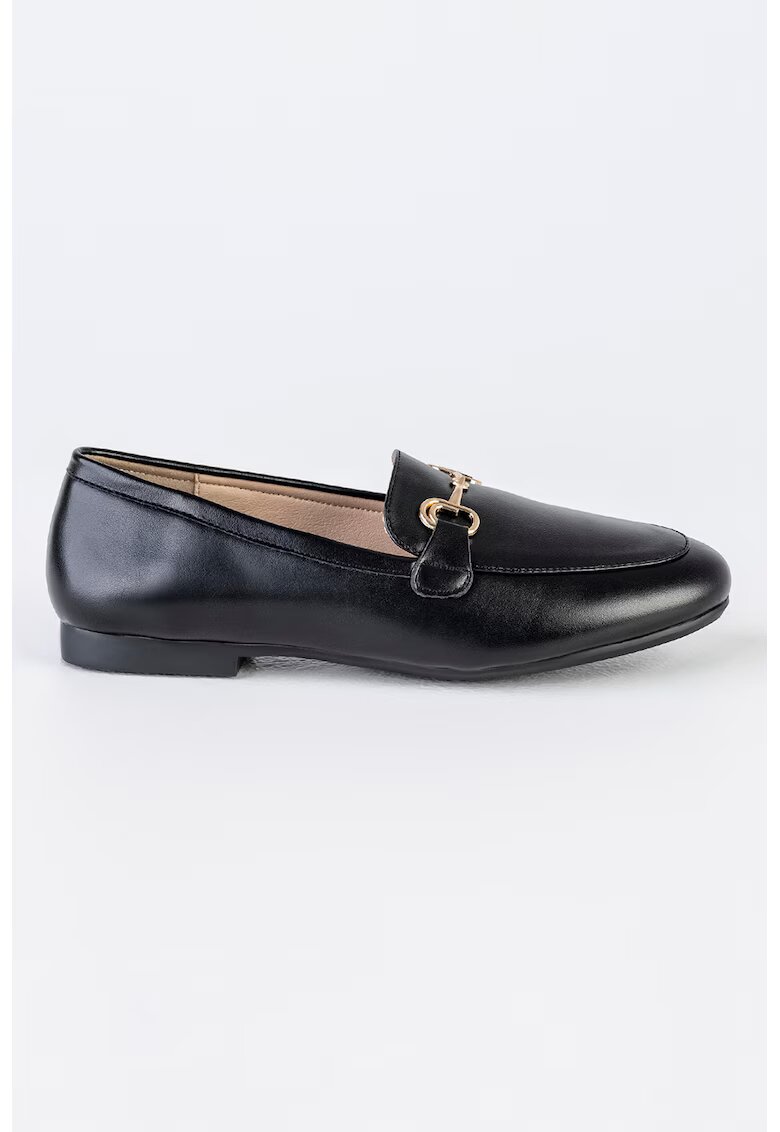 MUSK Pantofi loafer din piele ecologica - Negru