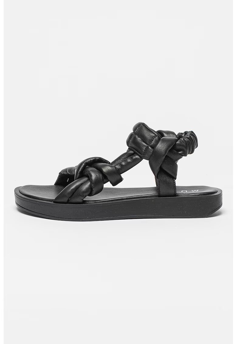 MUSK Sandale din piele - Negru