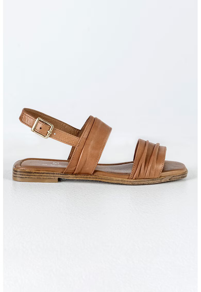 MUSK Sandale slingback din piele - Caramel