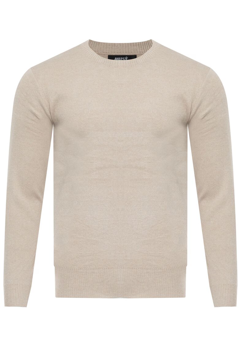 Must Pulover barbati - S8755 - bej - material moale - confortabil
