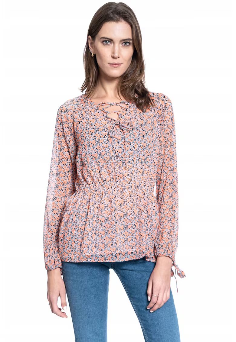 Mustang Bluza Dama - Emma V Millefleurs - Croi Normal - Lejera - Legare - Maneci Lungi - Marime S - Multicolor
