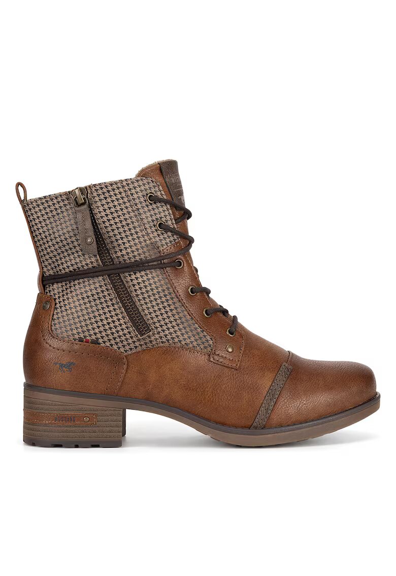 Mustang Botine dama maro - cu toc masiv -