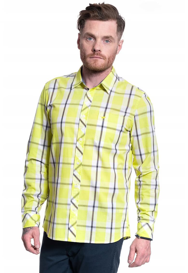 Mustang Camasa Barbati - Casper Kc B-Check - Compozitie Material: 100% Bumbac - Croi: Regular Fit - Inchidere: Nasturi - Numar De Buzunare: 1 - Marime M - Multicolor