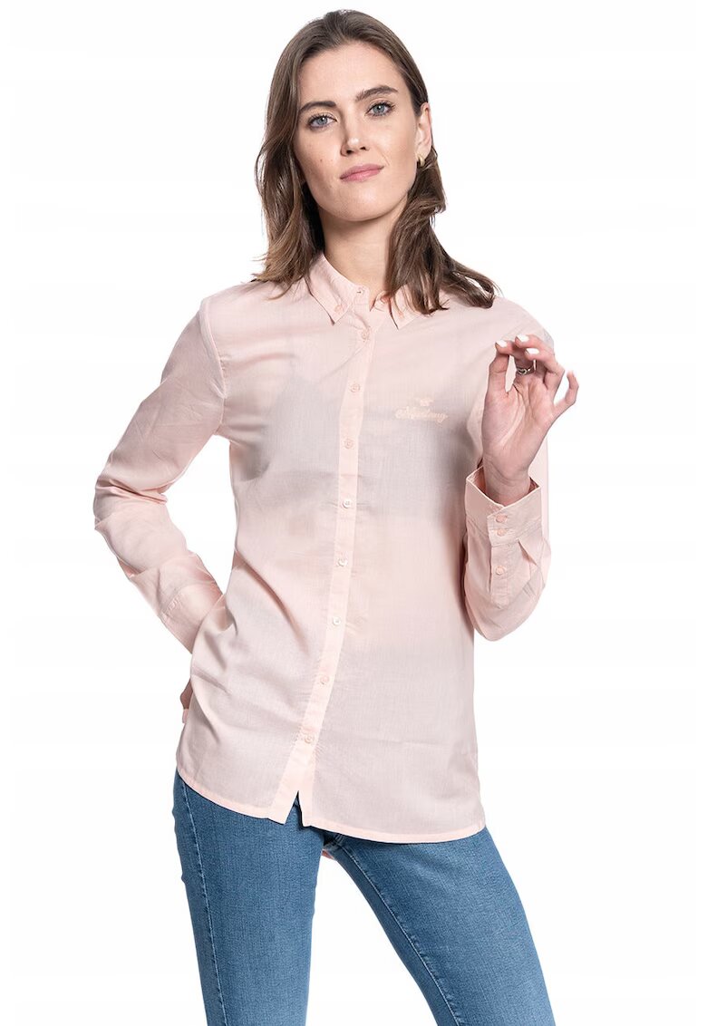 Mustang Camasa Dama - Edda Bdc Longblouse - Compozitie Material: 100% Bumbac - Croi: Regular Fit - Inchidere: Nasturi - Numar Buzunare: 0 - Marime S - Roz
