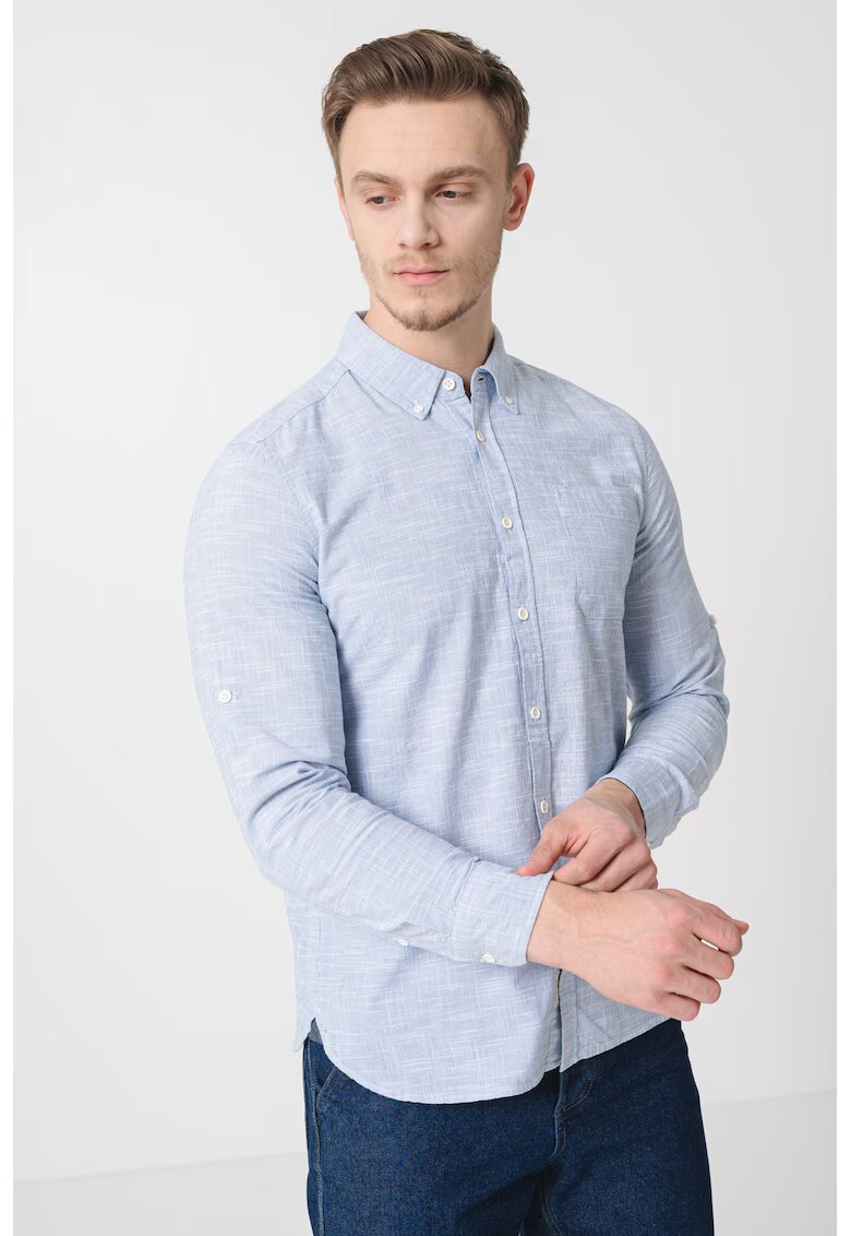 Mustang Camasa formala slim-fit - Albastru deschis melange