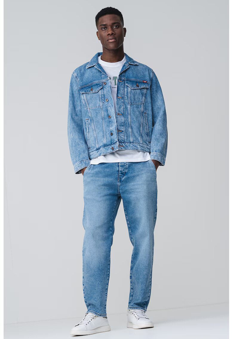 Mustang Jacheta din denim cu buzunare pe piept - Albastru deschis melange