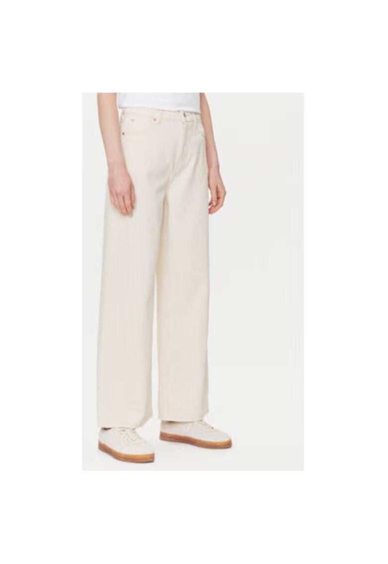 Mustang Pantaloni dama 1016209 - Bumbac - Ecru - Ecru