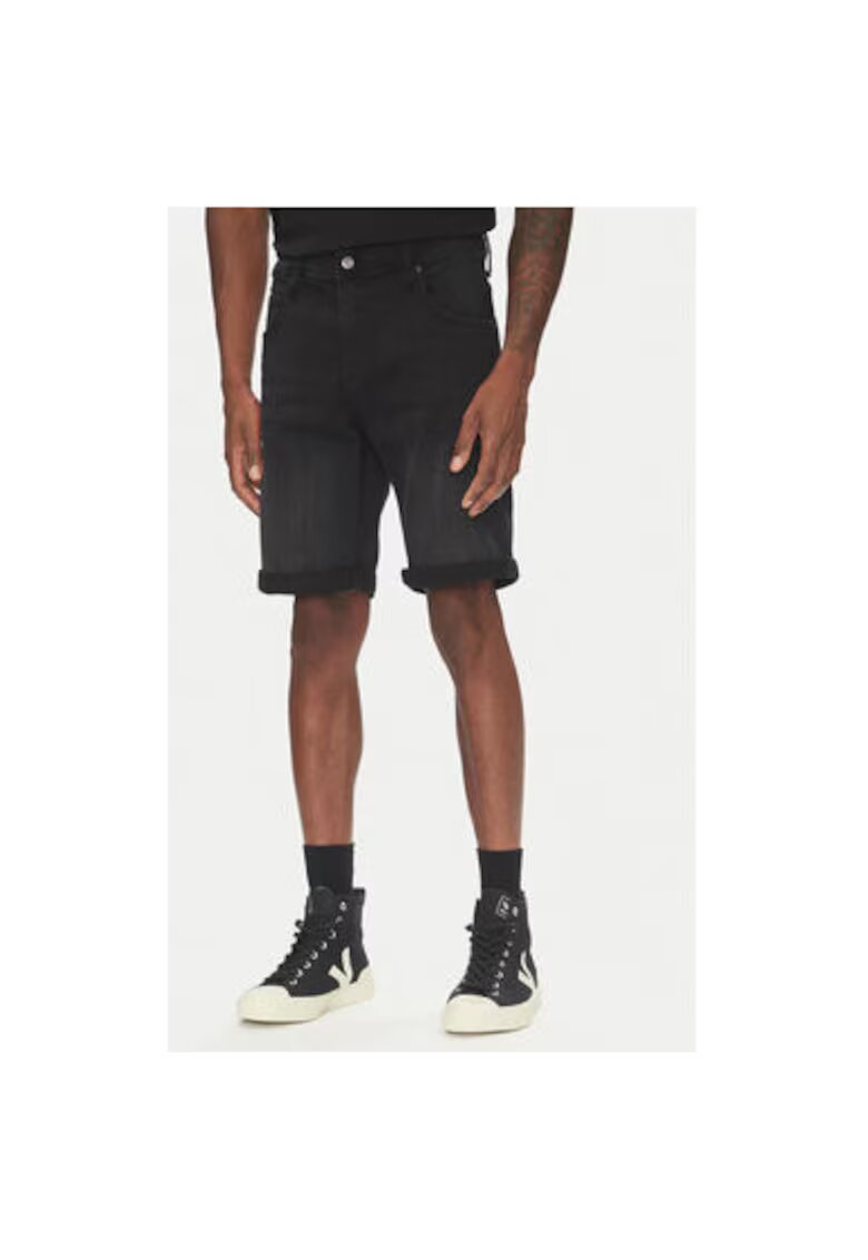 Mustang Pantaloni scurti din denim barbati 1016347 - Bumbac/Poliester - 29 US - Negru