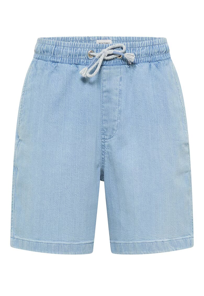 Mustang Pantaloni scurti din denim barbati 1016652 - Bumbac/Elastan - Albastru - Albastru