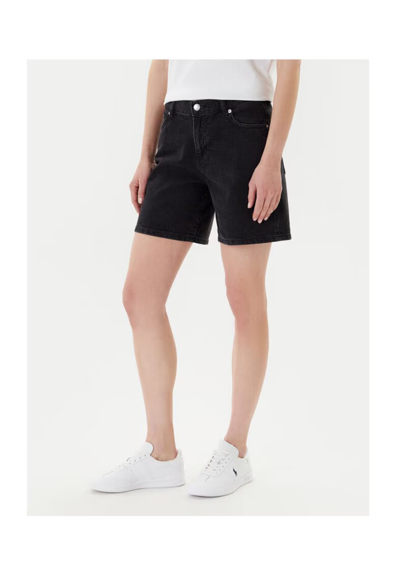 Mustang Pantaloni scurti din denim dama 1016562 - Bumbac/Elastan - Negru - Negru