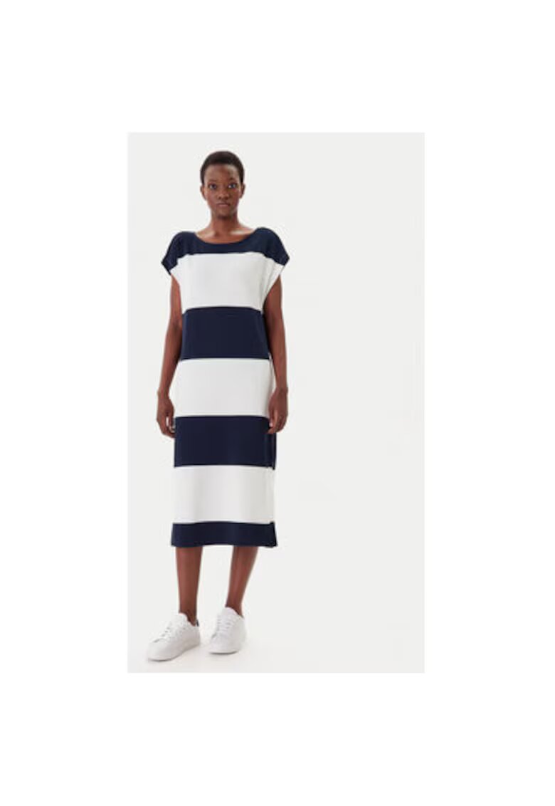 Mustang Rochie dama 1016534 - Bumbac/Elastan - Bej/Bleumarin - Bej/Bleumarin