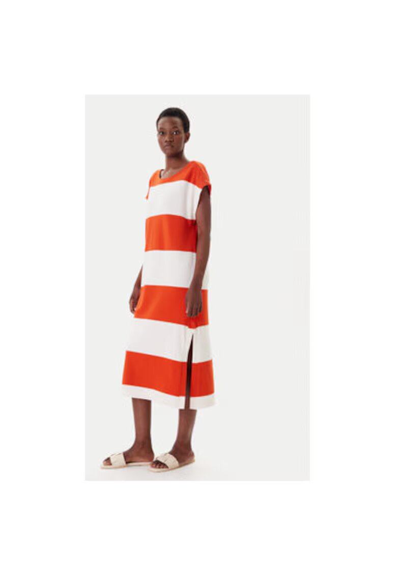Mustang Rochie dama 1016534 - Bumbac/Elastan - Rosu/Bej