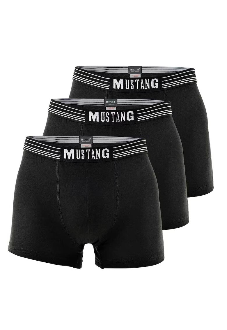 Mustang Set de boxeri Retro - 3 perechi - Negru