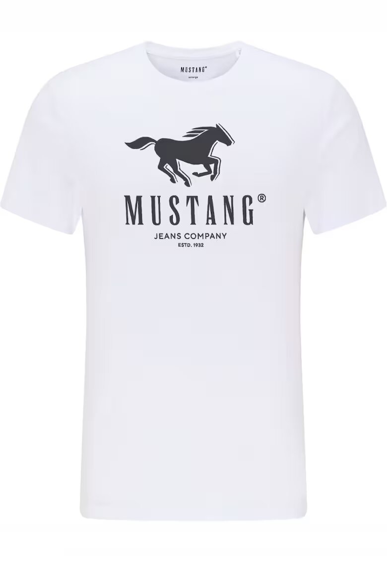 Mustang Tricou ALEX C PRINT - alb - Alb