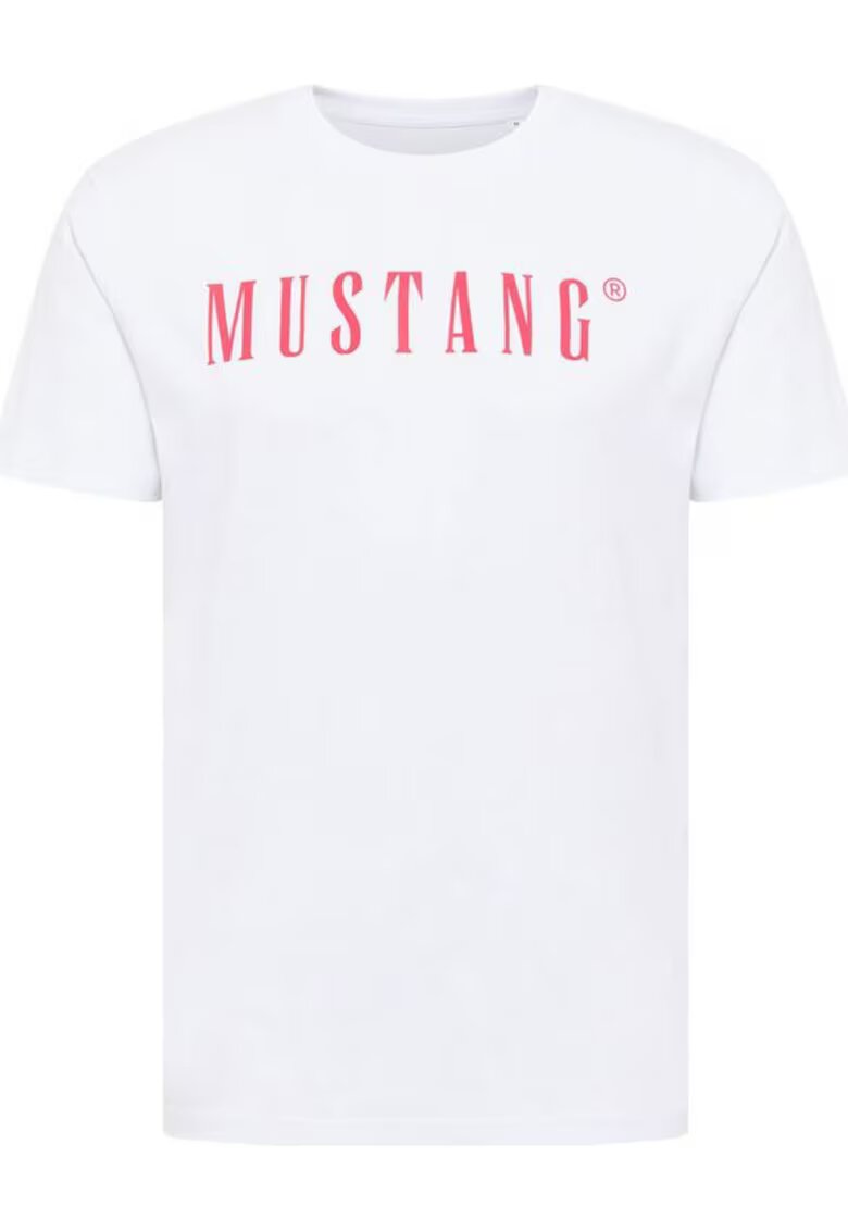 Mustang Tricou barbati - Bumbac - Alb - Alb