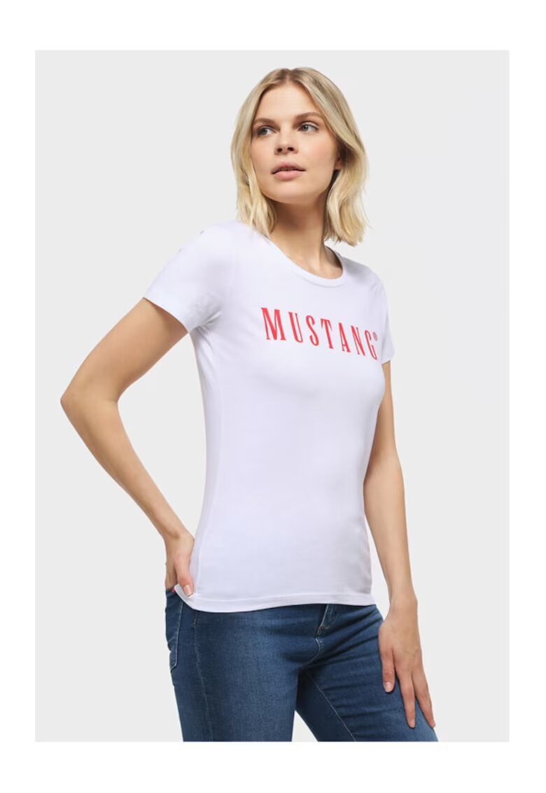 Mustang Tricou dama - 303608729 - Bumbac - Alb