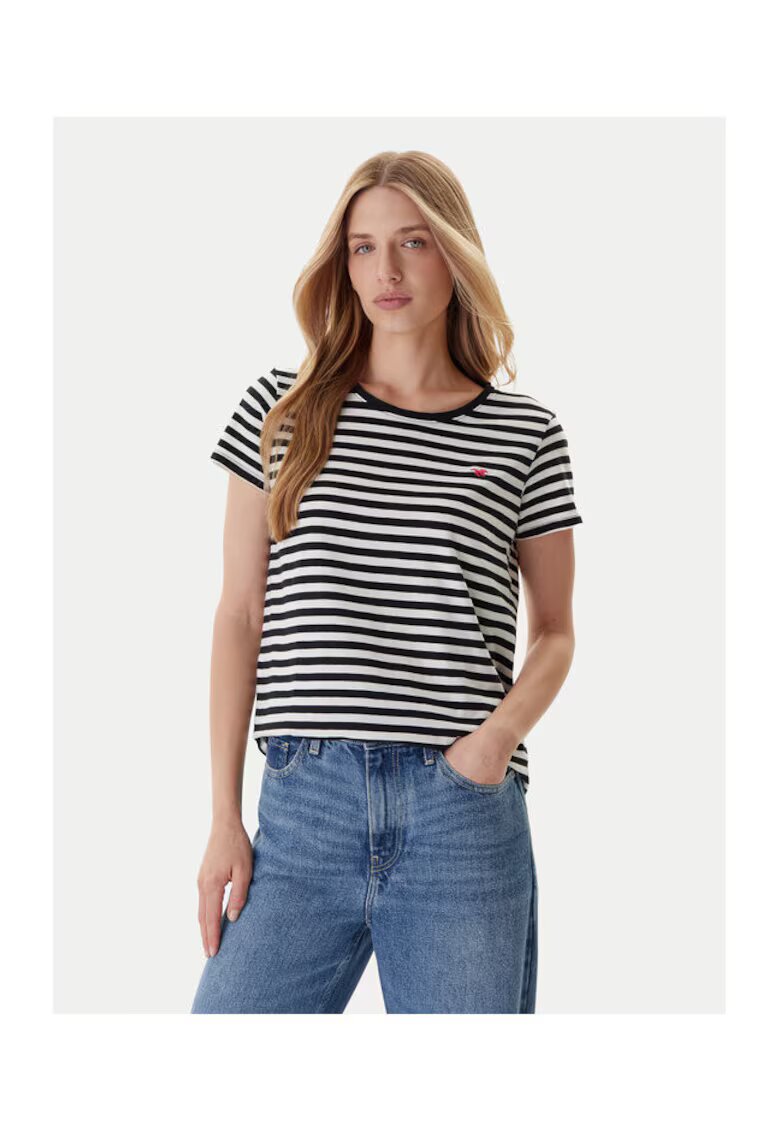 Mustang Tricou dama negru - din bumbac