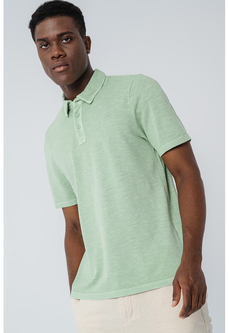 Mustang Tricou polo din bumbac Palco Palco - Verde pal