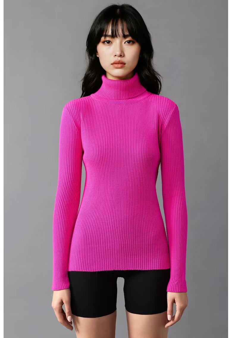 MyFashion Pulover dama - texturat - roz - tricot - One Size
