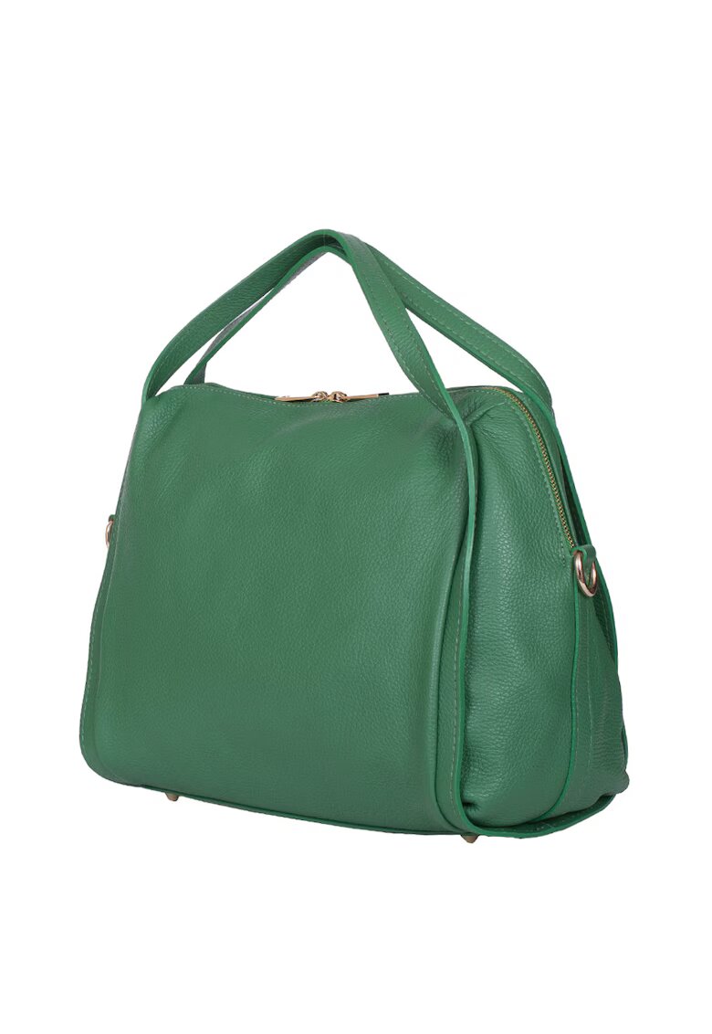 myOwn Geanta dama din piele naturala Evelyn - Verde
