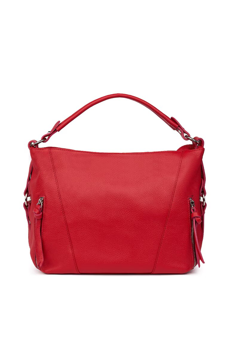 myOwn Geanta dama din piele naturala Samira rosie - 27x38cm