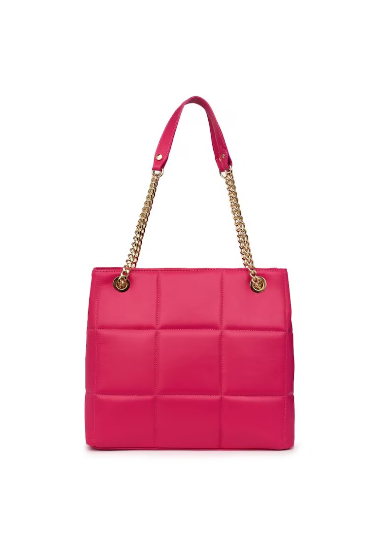 myOwn Geanta din piele matlasata Azaleea - Fucsia