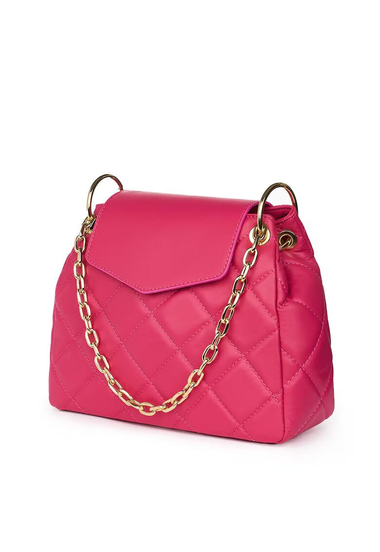 myOwn Geanta din piele matlasata Evia fucsia - Fucsia
