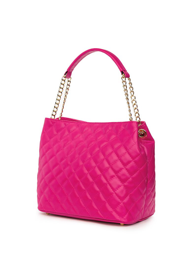 myOwn Geanta din piele matlasata Paloma fucsia - Fucsia