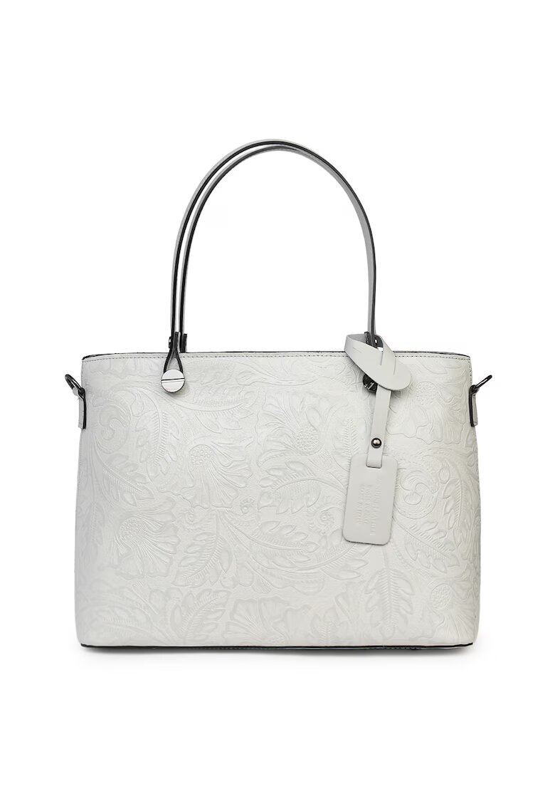 myOwn Geanta piele cu model floral Monica - Gri