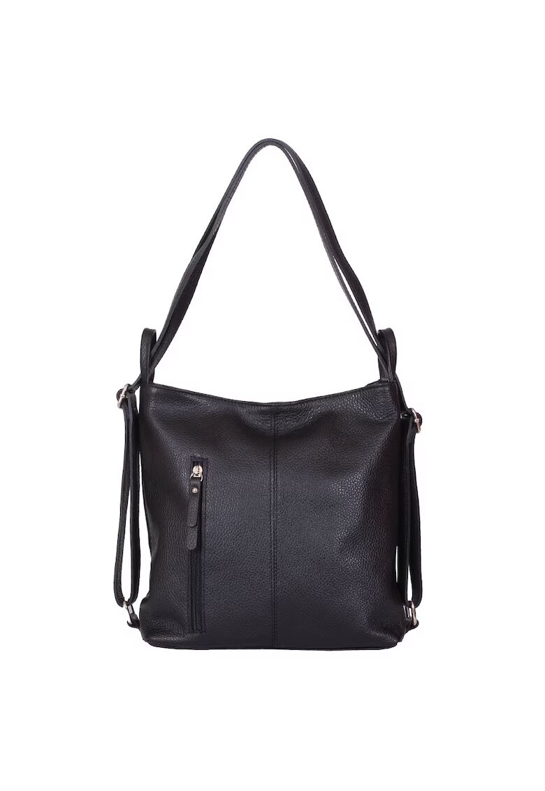 myOwn Geanta rucsac 2-in-1 din piele naturala Alesandra - Negru