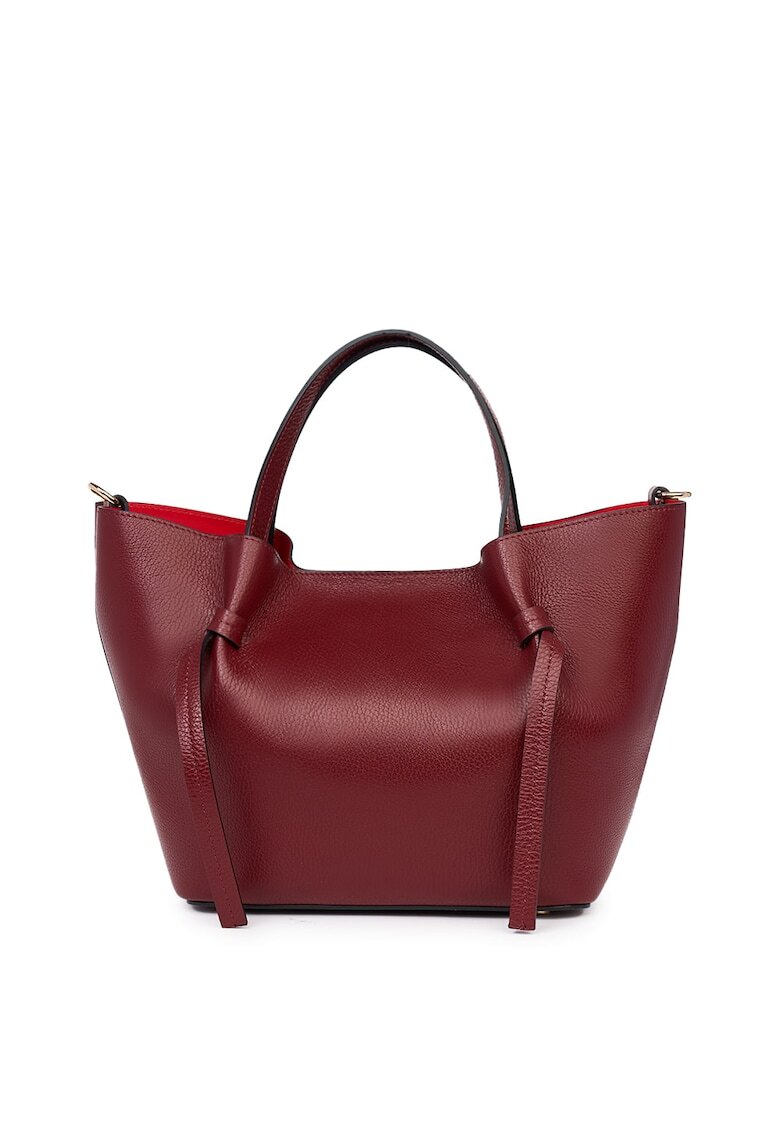 myOwn Geanta shopper din piele naturala Veronica - Visiniu