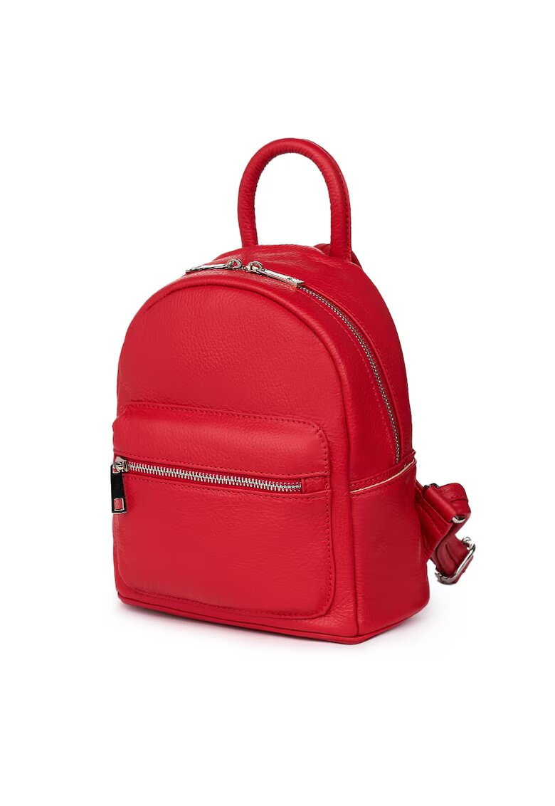 myOwn Mini rucsac din piele Rafael - Rosu