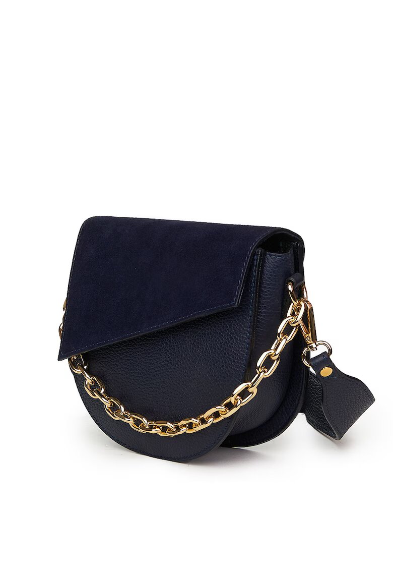 myOwn Poseta dama din piele naturala Donna - Bleumarin