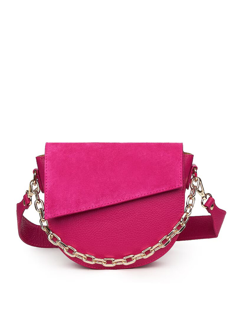 myOwn Poseta dama din piele naturala Donna - Fucsia