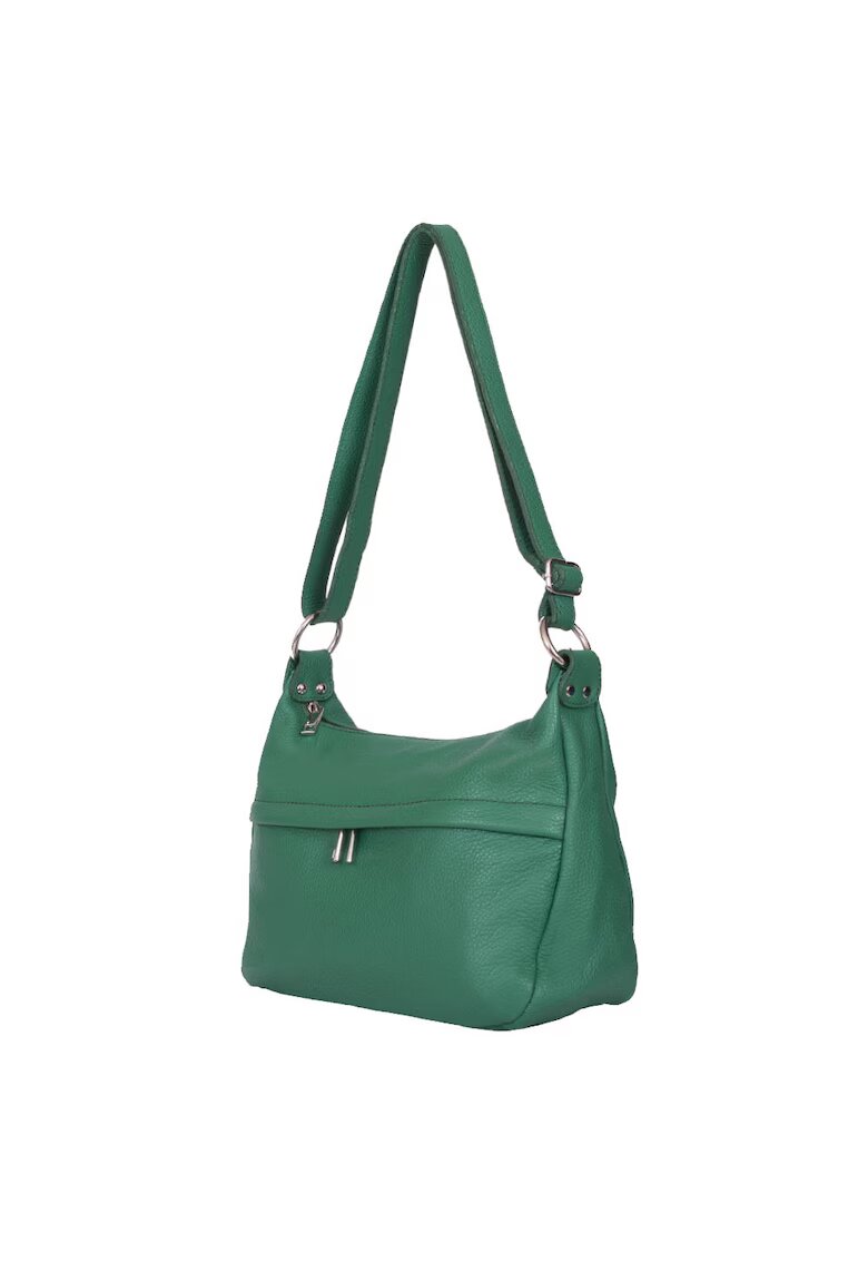 myOwn Poseta din piele naturala Amelia - Verde