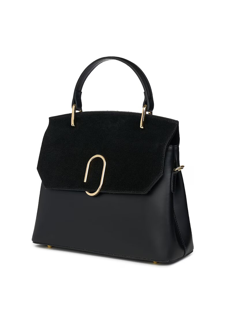myOwn Poseta din piele naturala Ruby - Negru