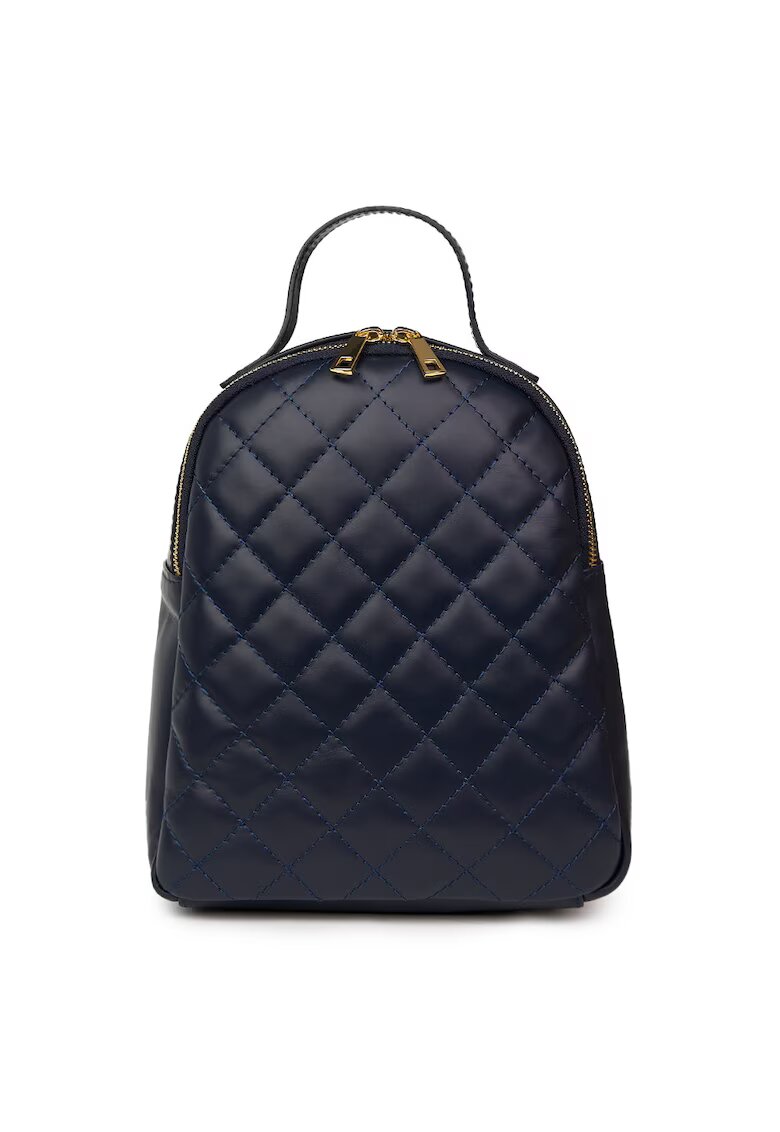 myOwn Rucsac din piele matlasata Mateo - Bleumarin