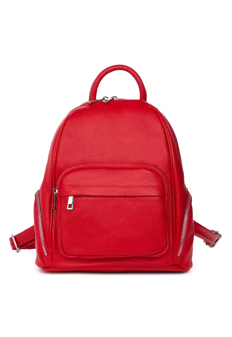 myOwn Rucsac din piele naturala Enzo - Rosu