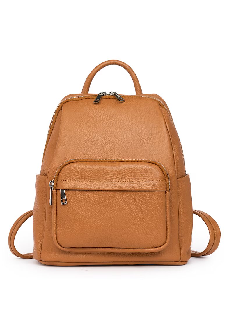 myOwn Rucsac din piele naturala - Vicenzo - 28x25x12cm - Coniac