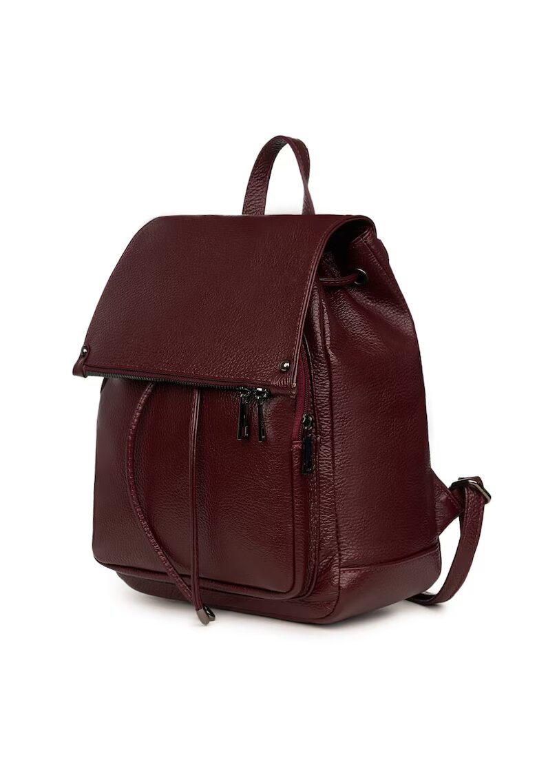 myOwn Rucsac piele naturala Jimmy maro - Visiniu