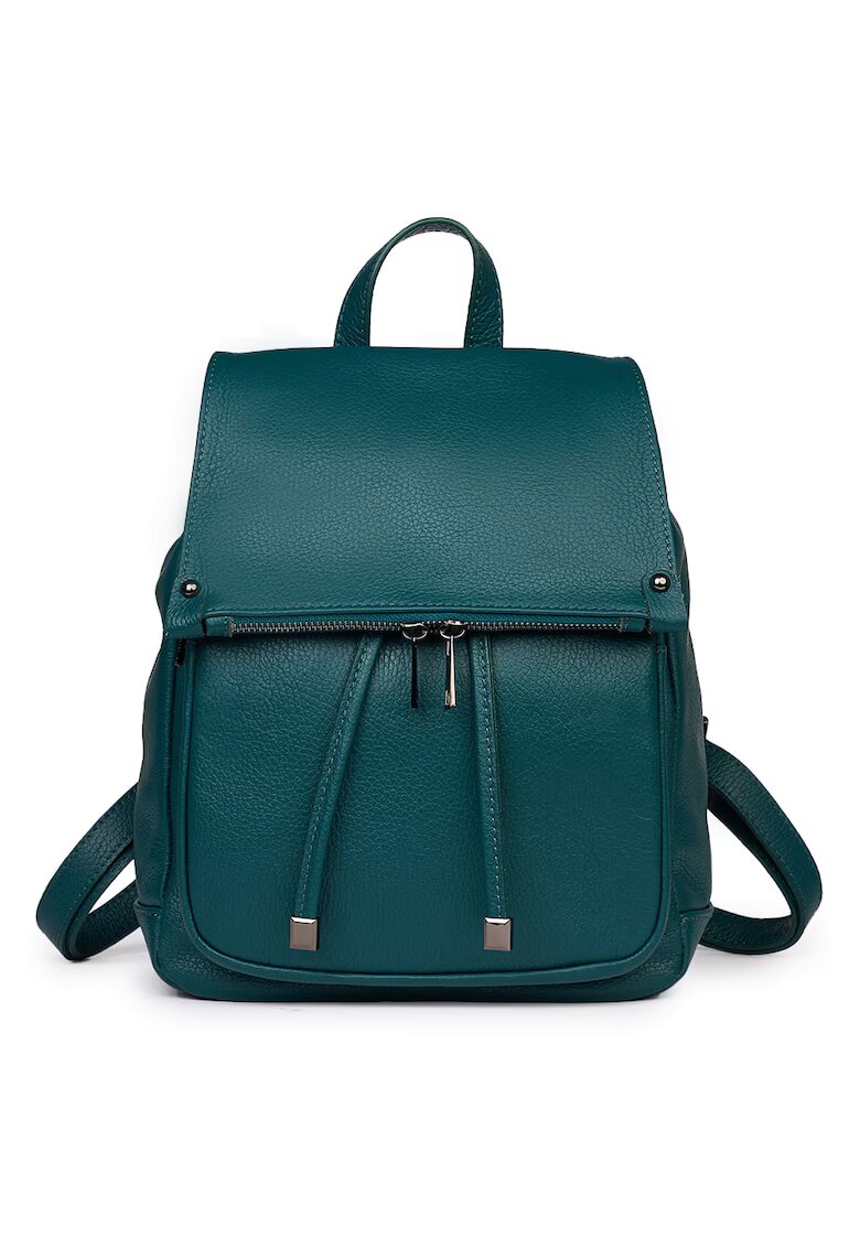 myOwn Rucsac piele naturala Jimmy verde marin