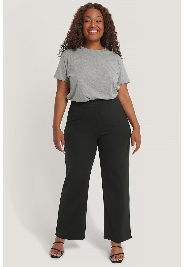 Na-Kd Pantaloni sport cu talie inalta - Negru